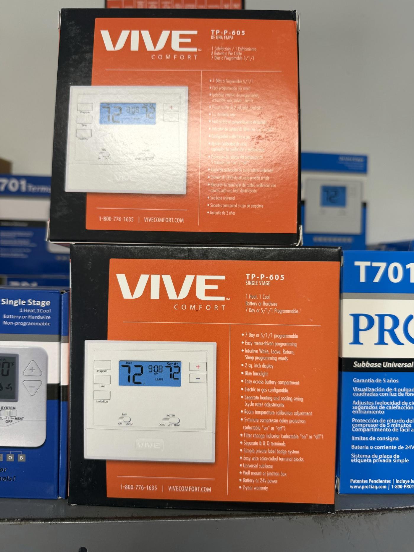 Programmable and smart thermostats stocked at Banos HVAC Supply