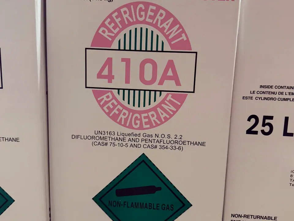 R-410A refrigerant cylinders in stock at Banos HVAC Supply